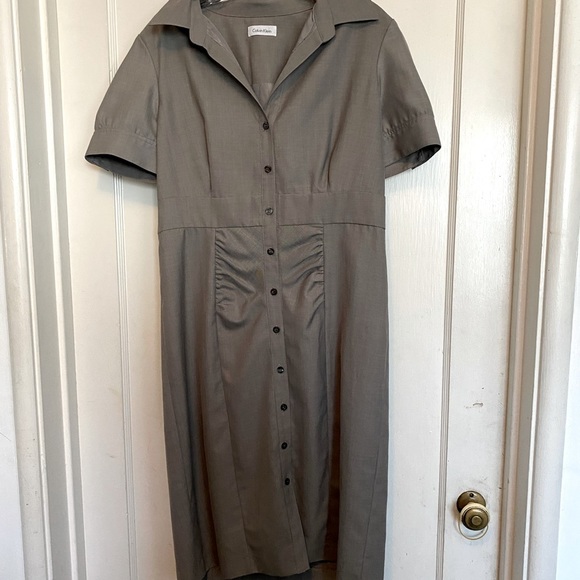 Calvin Klein Dresses Calvin Klein Grey Dress Like New Poshmark